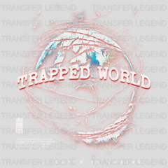 Trapped World Streetwear Design - DTF Heat Transfer - transferlegend