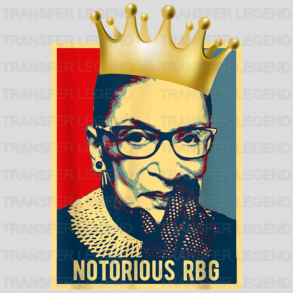 Vintage Notorious RBG Ruth Bader Ginsburg Design - DTF heat transfer - transferlegend