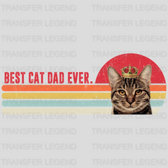 Best Cat Dad Ever Design - DTF heat transfer - transferlegend