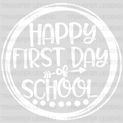 Happy First Day Of School 100 Days Of School Design - DTF heat transfer - transferlegend