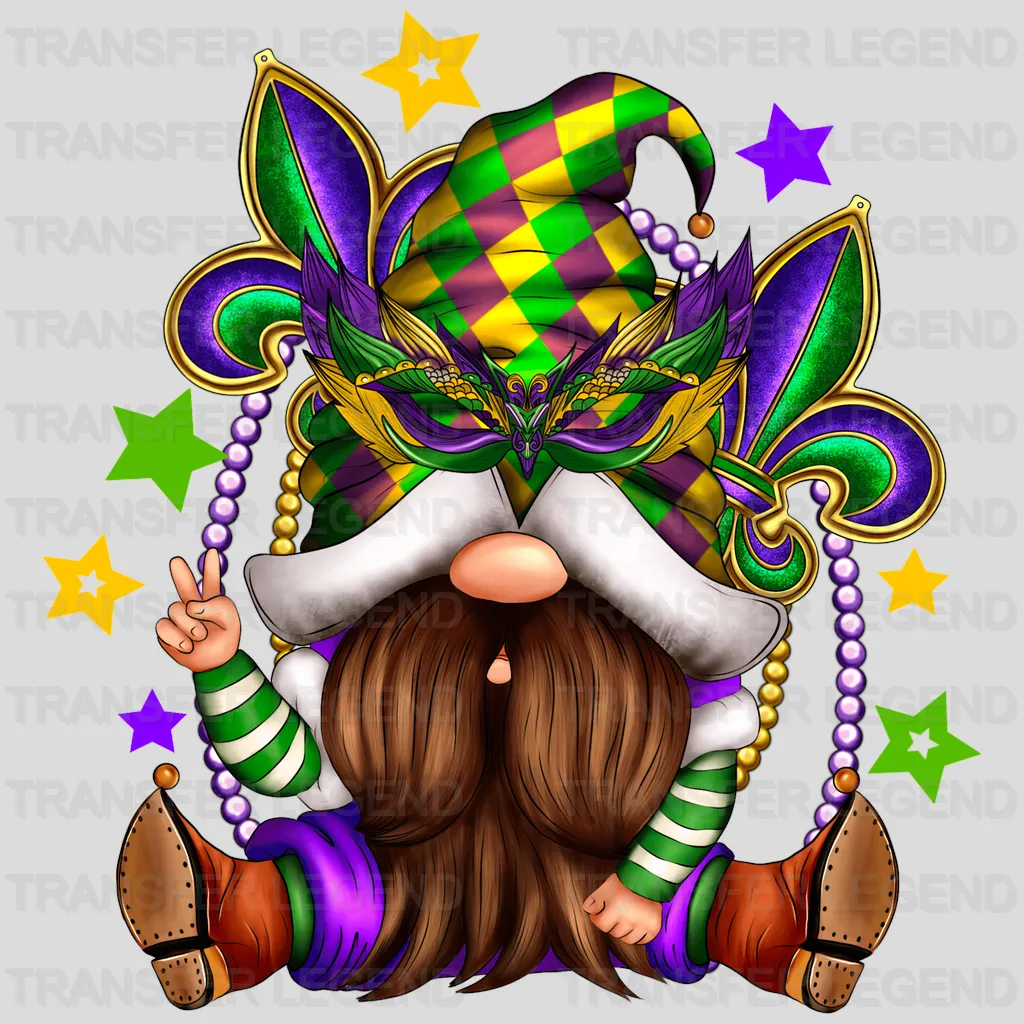 Mardi Gras Design- Mardi Gras DTF heat transfer - transferlegend