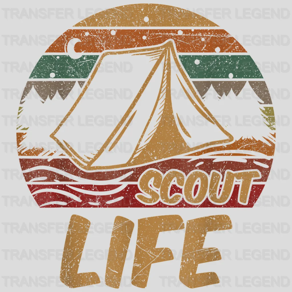 Scout Life Scouting Lovers Vintage Design - DTF heat transfer - transferlegend