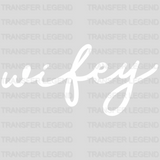 Hubby / Wifey Design - DTF heat transfer - transferlegend