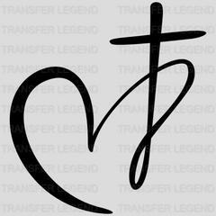 Cross Love - Christian Design - DTF heat transfer - transferlegend