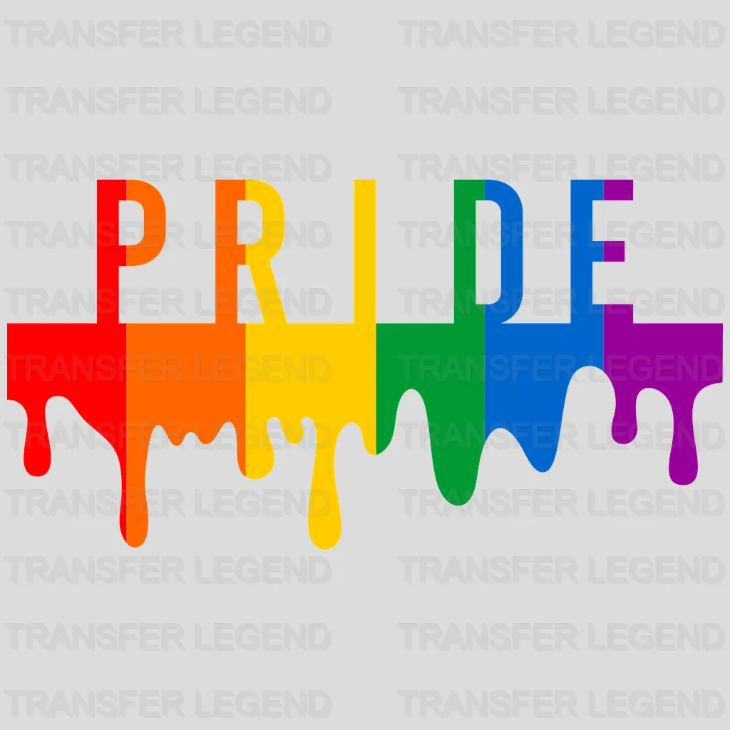 Drip Pride Rainbow - Lgbtq - PRIDE Design - DTF heat transfer - transferlegend