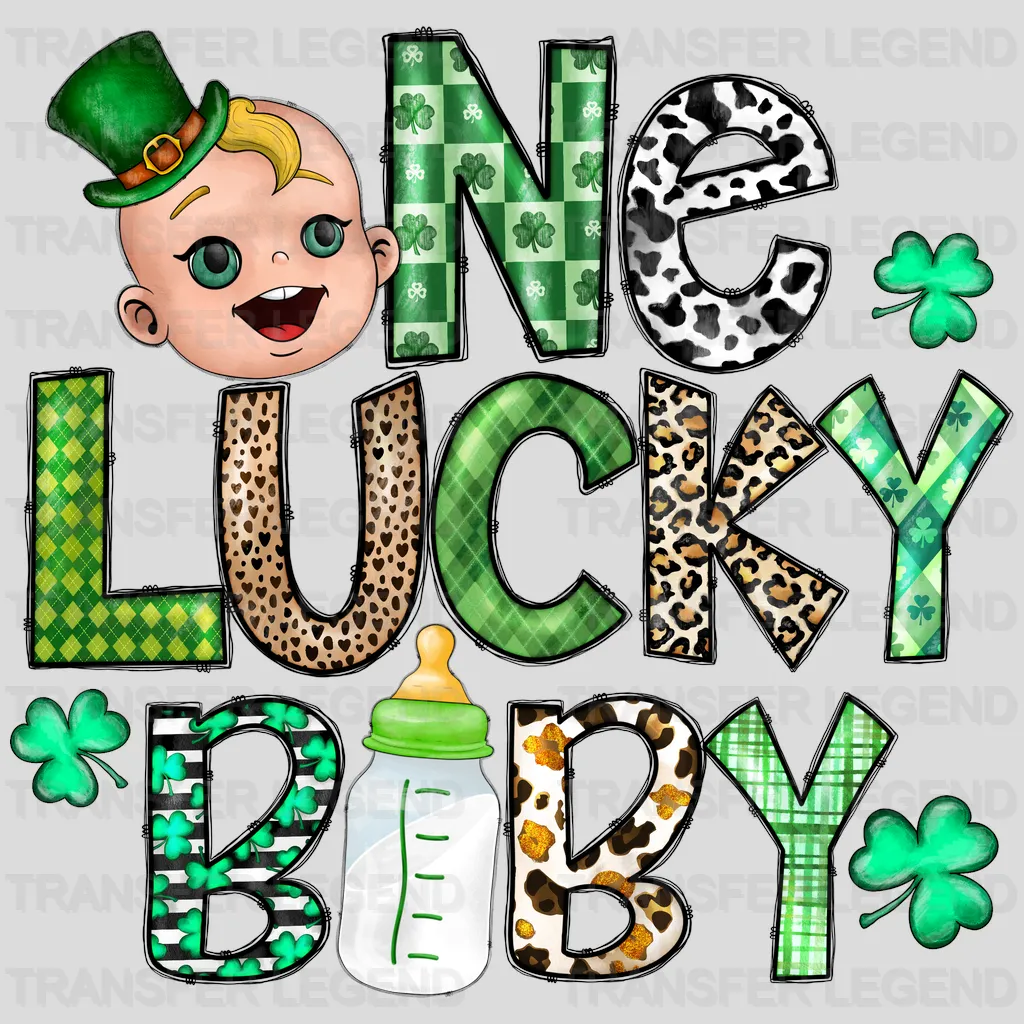 One Lucky Baby St. Patrick's Day Design - DTF heat transfer - transferlegend