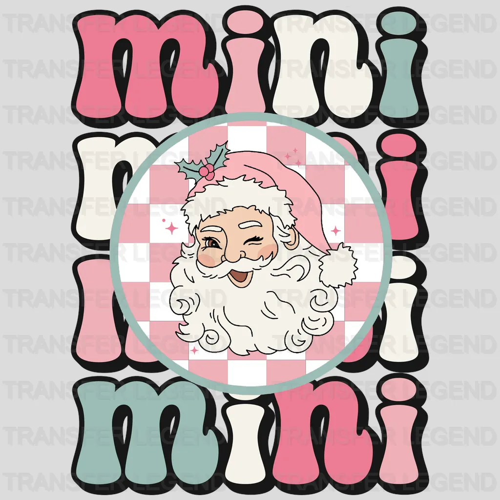 MINI SANTA Christmas Design - DTF heat transfer - transferlegend