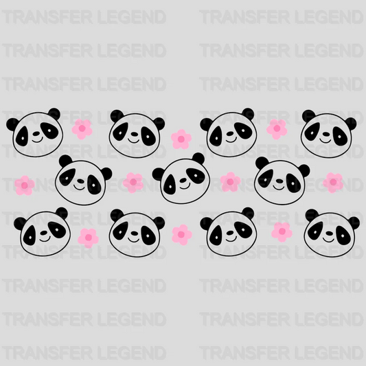 Pandas UV DTF Transfer Cup Wrap UV DTF Sticker - transferlegend