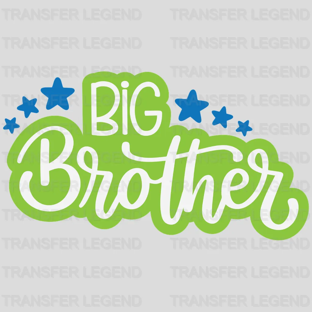 Big Brother - Little Brother - Brother Birthday - Brotherhood  - Sibling Design - DTF heat transfer - transferlegend