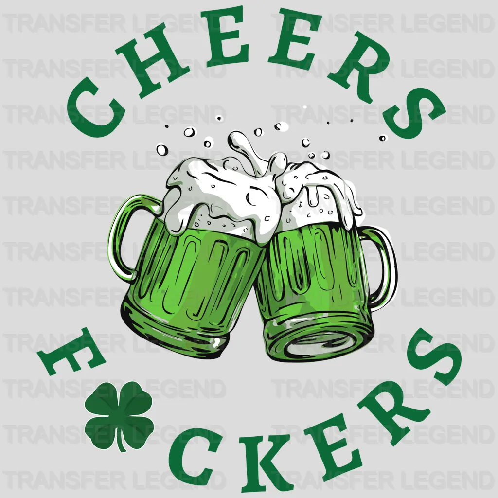 Cheers St. Patrick's Day Design - DTF heat transfer - transferlegend