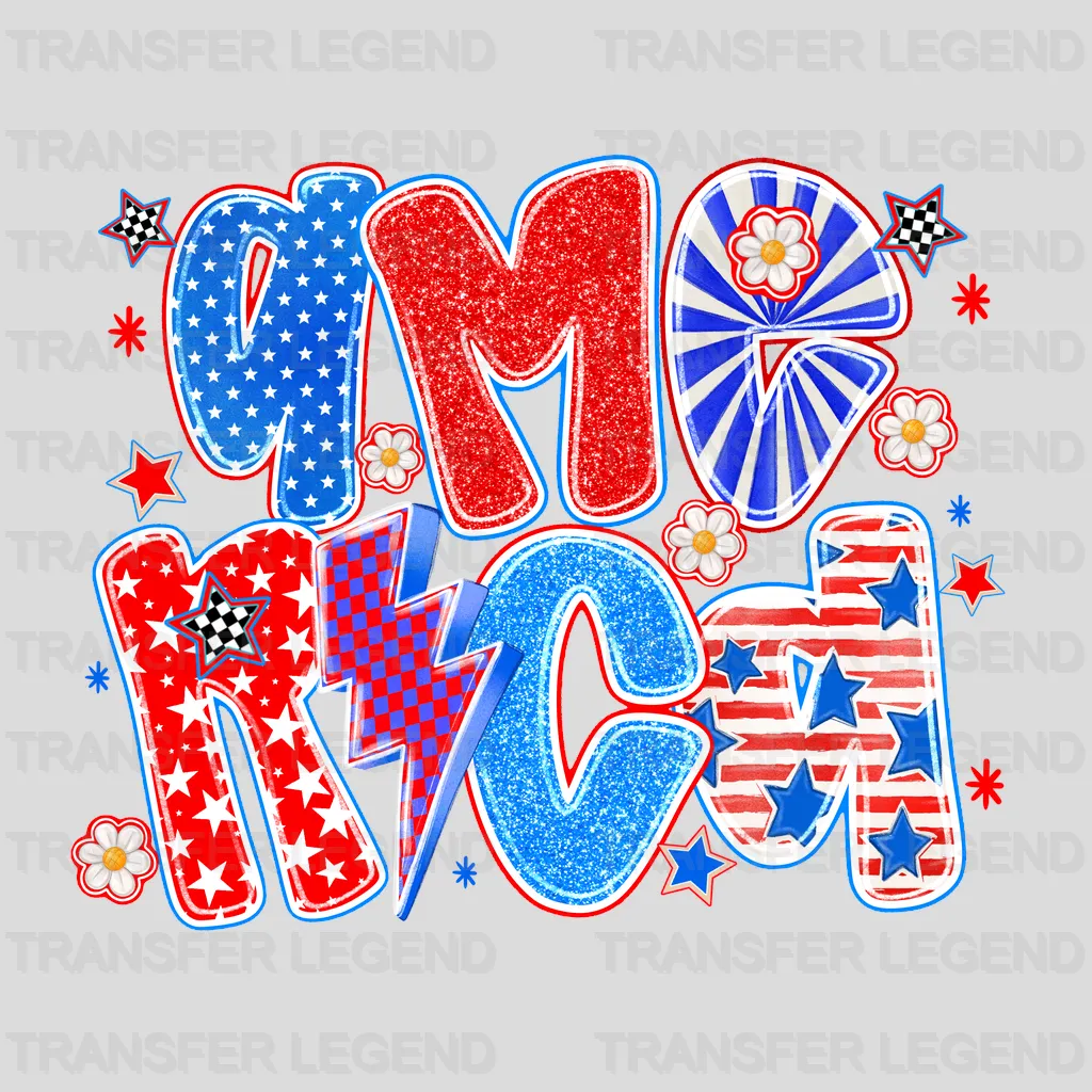 Love The Moment 4th July Design - DTF Heat Transfers - transferlegend