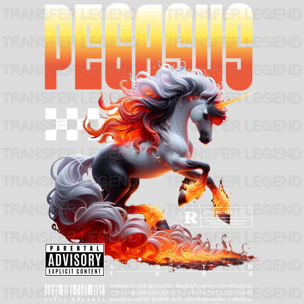 Pegasus Streetwear Design - DTF Heat Transfer - transferlegend