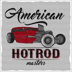 Cars American Hot Rod Masters Clasic Car Designs - DTF Heat Transfer - transferlegend