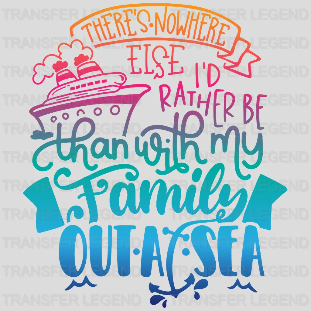 Family Out At Sea Family Trip DTF Transfer - transferlegend