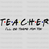 T.E.A.C.H.E.R 100 Days Of School Design - DTF heat transfer - transferlegend