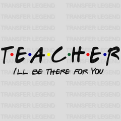 T.E.A.C.H.E.R 100 Days Of School Design - DTF heat transfer - transferlegend