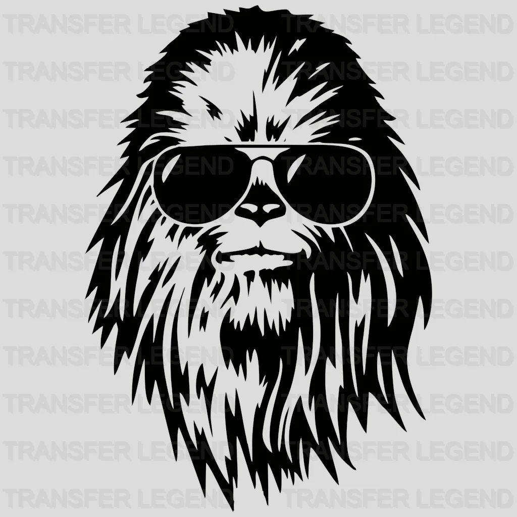 Star Wars Chewbacca With Sunglasses Design - DTF heat transfer - transferlegend