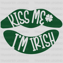 Kiss Me I'm Irish St. Patrick's Day Design - DTF heat transfer - transferlegend