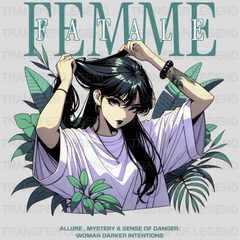 Femme Fatale Streetwear Design - DTF Heat Transfer - transferlegend