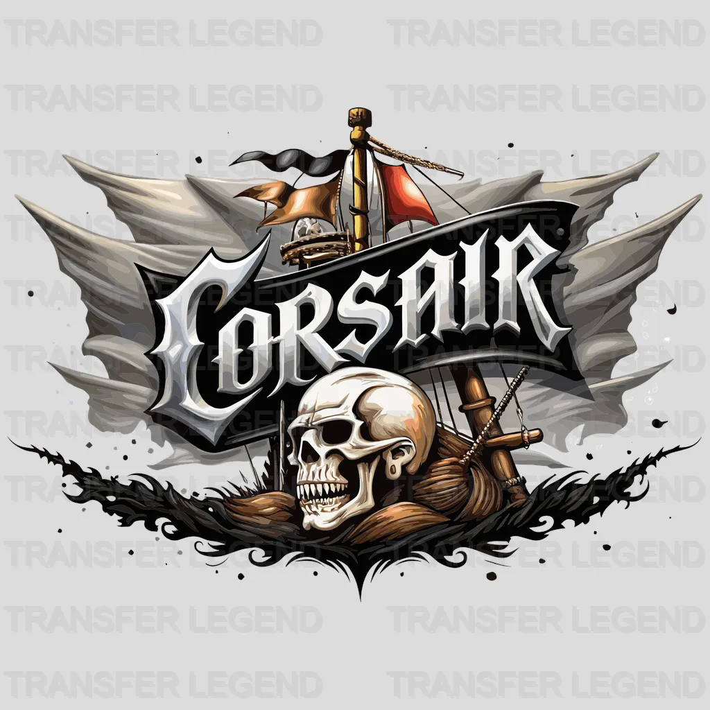 Corsair Forever Pirate Design - DTF Heat Transfer - transferlegend