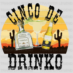 Cinco De Drinko - Cinco De Mayo DTF heat transfer - transferlegend