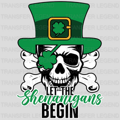 Let The Shenanigans Begin St. Patrick's Day Design - DTF heat transfer - transferlegend