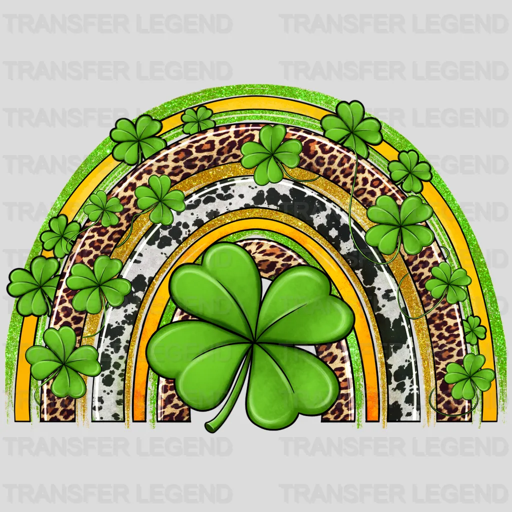 Western St. Patrick's Day Rainbow Design - DTF heat transfer - transferlegend