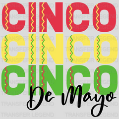 Cinco Cinco De Mayo - Cinco De Mayo DTF heat transfer - transferlegend