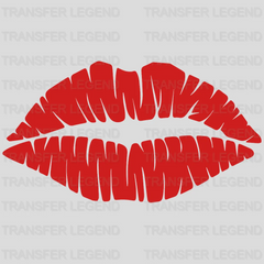 Red Lip Valentine's Day Design - DTF heat transfer - transferlegend