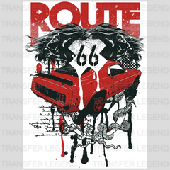 Cars Route 66 Clasic Car Designs - DTF Heat Transfer - transferlegend