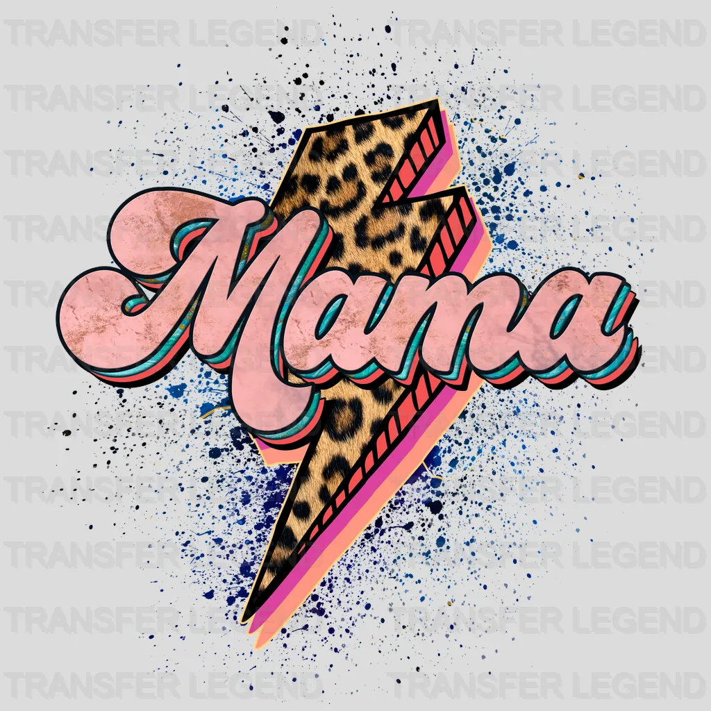 Retro Mama Leopard DTF Transfer - transferlegend