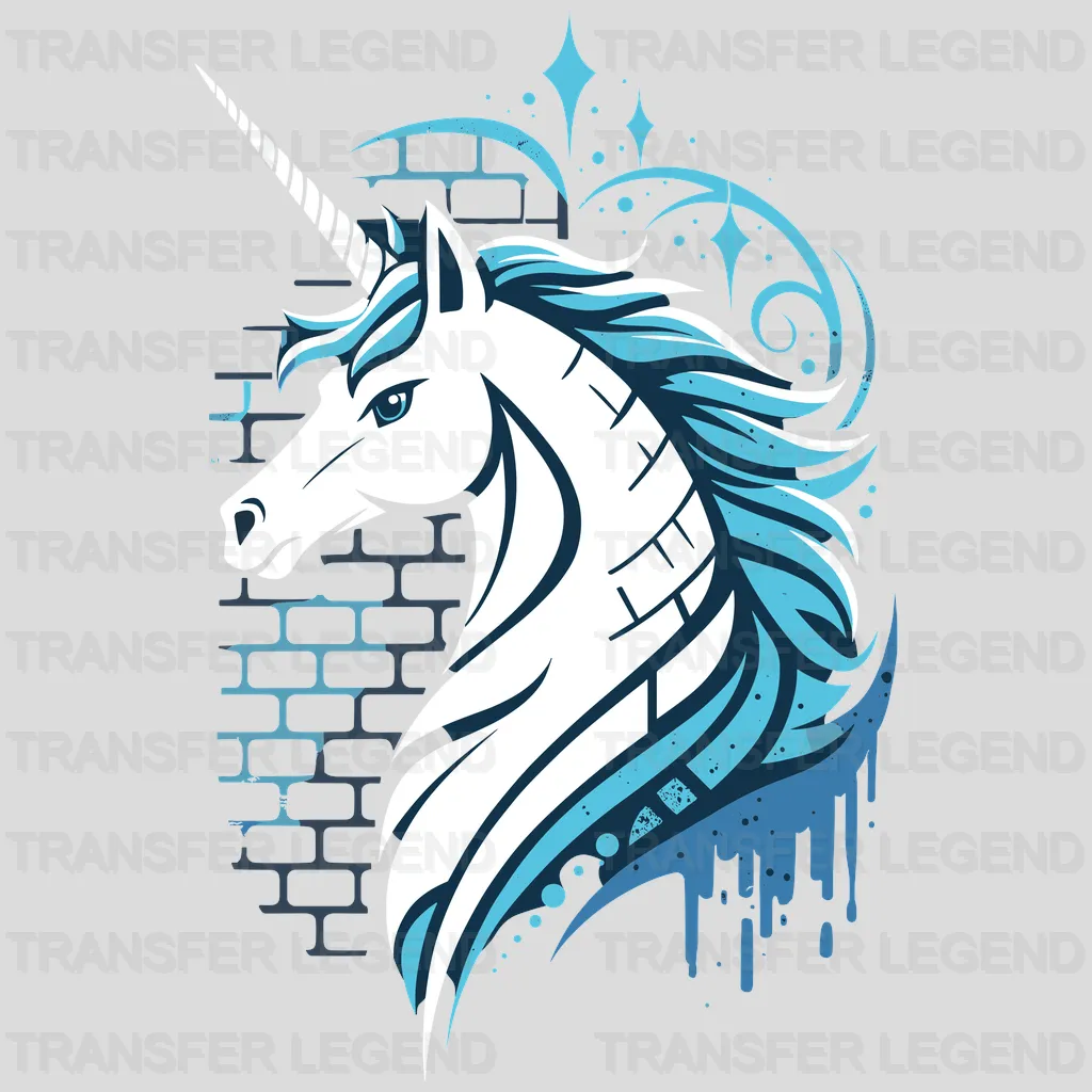 Stone Unicorn Design - DTF Heat Transfers - transferlegend