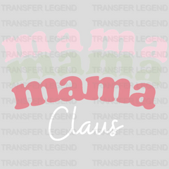 MAMA CLAUS, Christmas Design, Dtf Heat Transfer - transferlegend