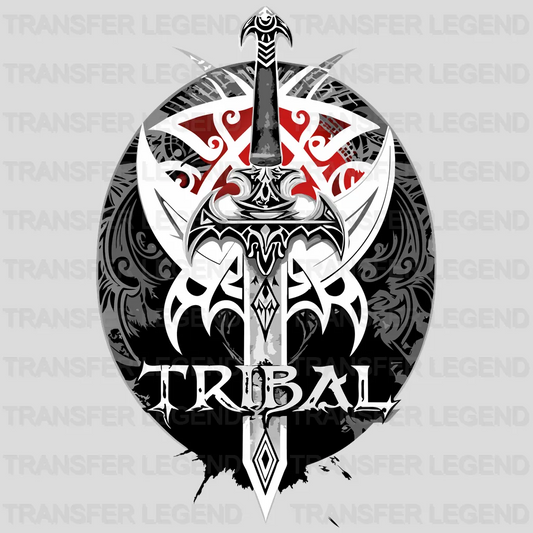 Tribal Sword Nordic Design - DTF Heat Transfer - transferlegend