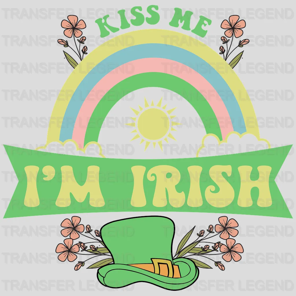 Kiss Me I'm Irish St. Patrick's Day Design - DTF heat transfer - transferlegend