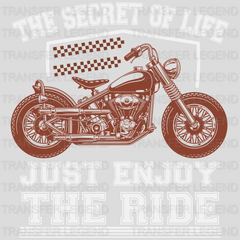 Just Enjoy The Ride - Motocycle Design DTF Heat Transfer - transferlegend