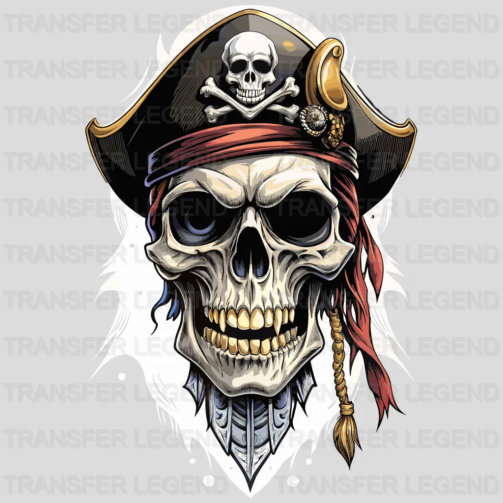 Vampire Skull Pirate Design - DTF Heat Transfer - transferlegend