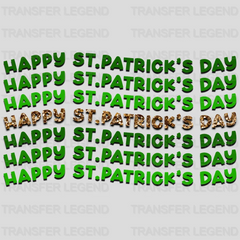 Happy St. Patrick's Day Design - DTF heat transfer - transferlegend