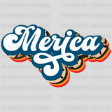 Merica Lettering DTF Transfer - transferlegend