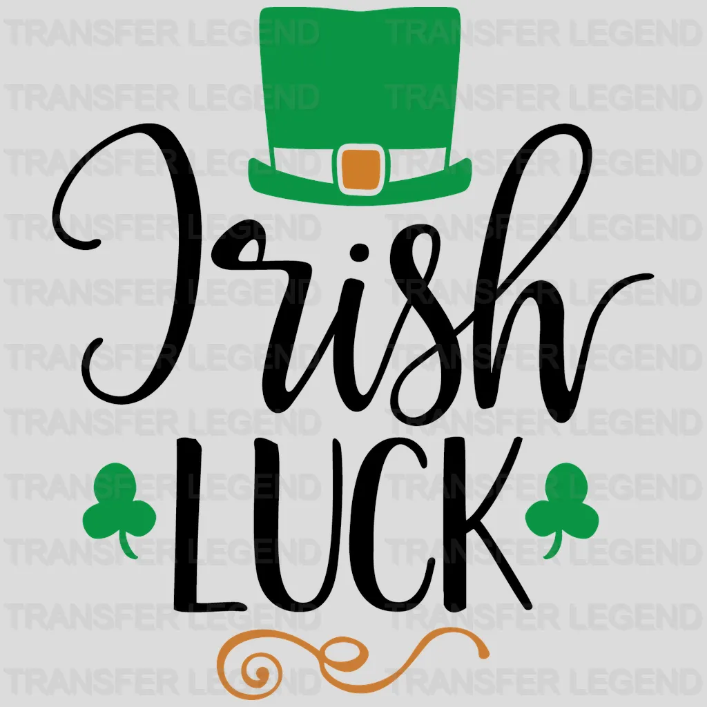 Irish Luck St. Patrick's Day Design - DTF heat transfer - transferlegend