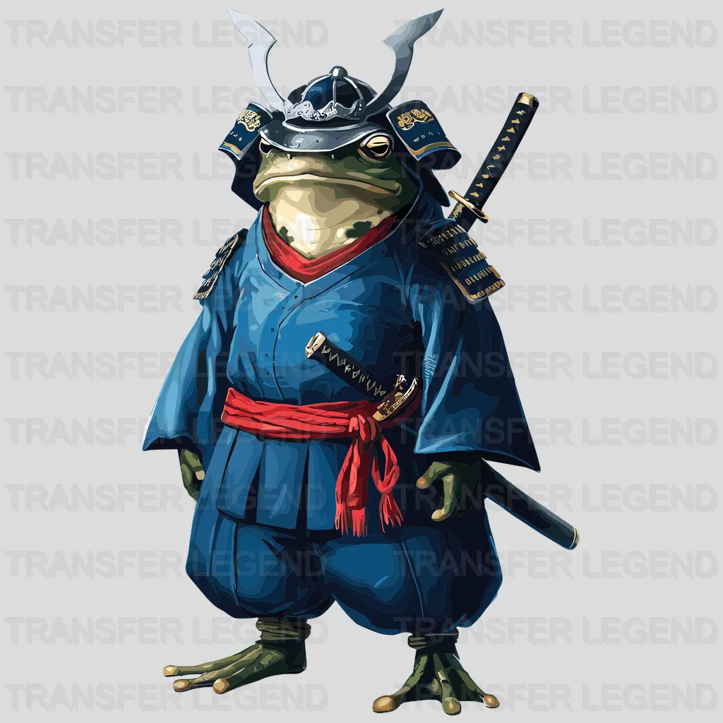 Frog Samurai Asian Design - DTF Heat Transfer - transferlegend