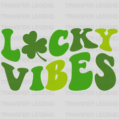 Lucky Vibes St. Patrick's Day Design - DTF heat transfer - transferlegend