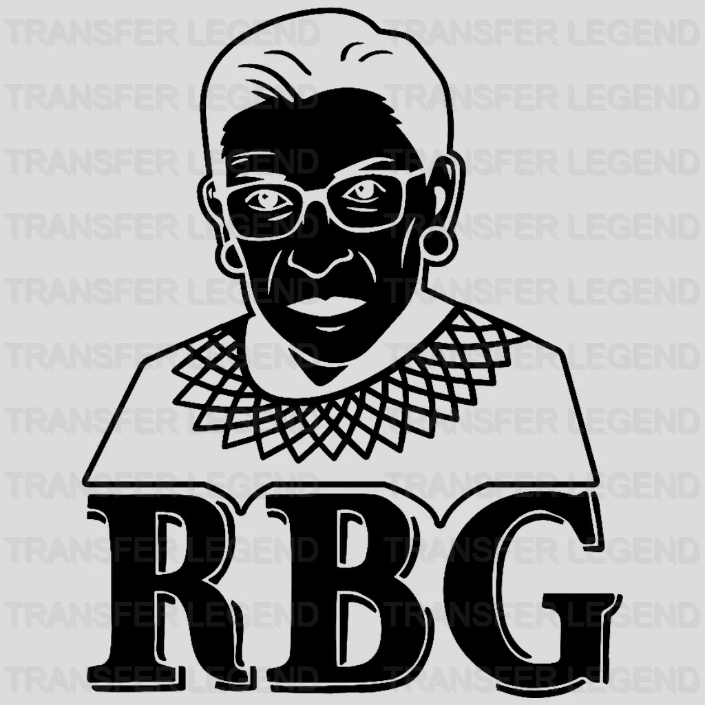 Ruth Bader Ginsburg RBG Design - DTF heat transfer - transferlegend