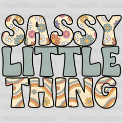 Sassy Little Thing - Back to School Shirt - Funny Sarcastic-  Design - DTF heat transfer - transferlegend