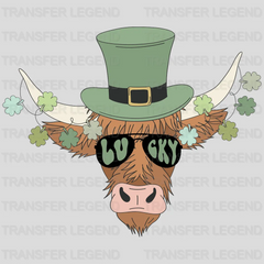 Lucky Cow St. Patrick's Day Design - DTF heat transfer - transferlegend