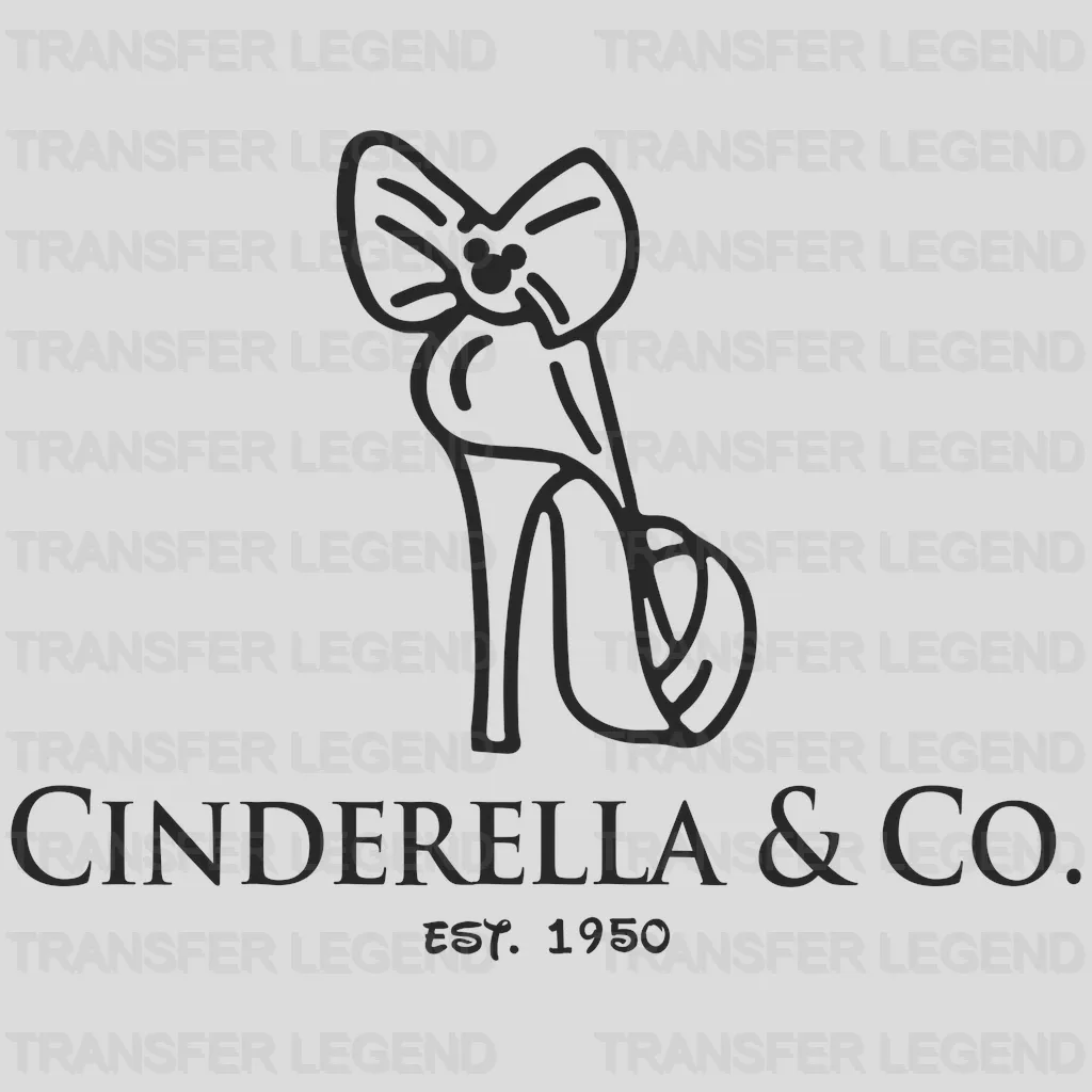 Disney Cinderella & Co. EST. 1950 Design - DTF heat transfer - transferlegend