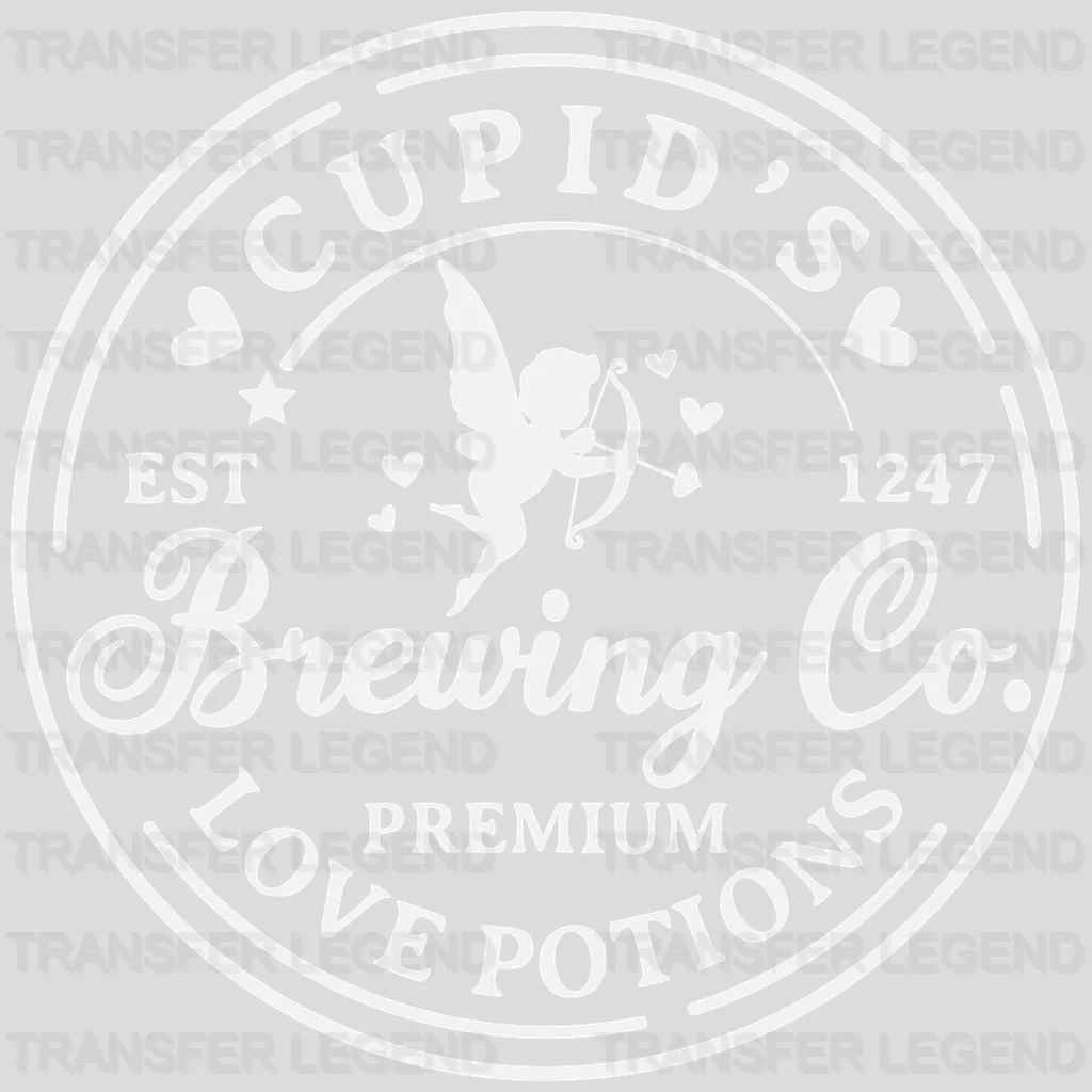 Cupid's Brewing CO. Valentine's Day Design - DTF heat transfer - transferlegend