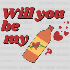 Will You Be My Valentina?  Valentine's Day Design - DTF heat transfer - transferlegend