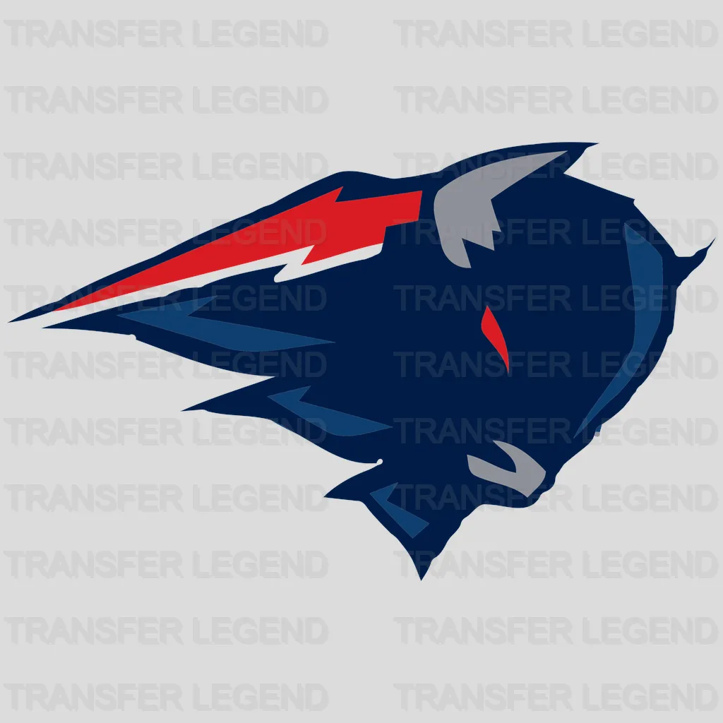 Buffalo Bills Stylized Buffalo Head NFL Design - DTF Heat Transfer