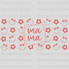 Smiley Mama Mother's Day UV DTF Transfer Cup Wrap UV DTF Sticker - transferlegend